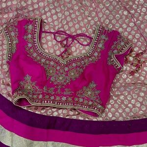 Hot Pink / Purple Lengha (Indian Dress)